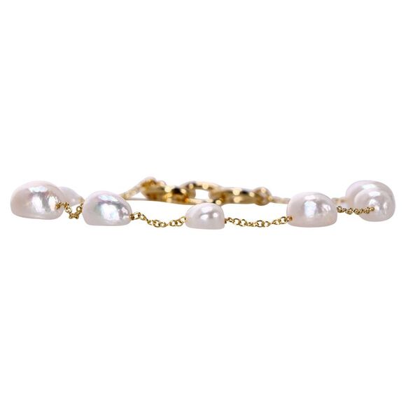 Cult Gaia Jewelry - Cult Gaia Atum Anklet in White Pearls